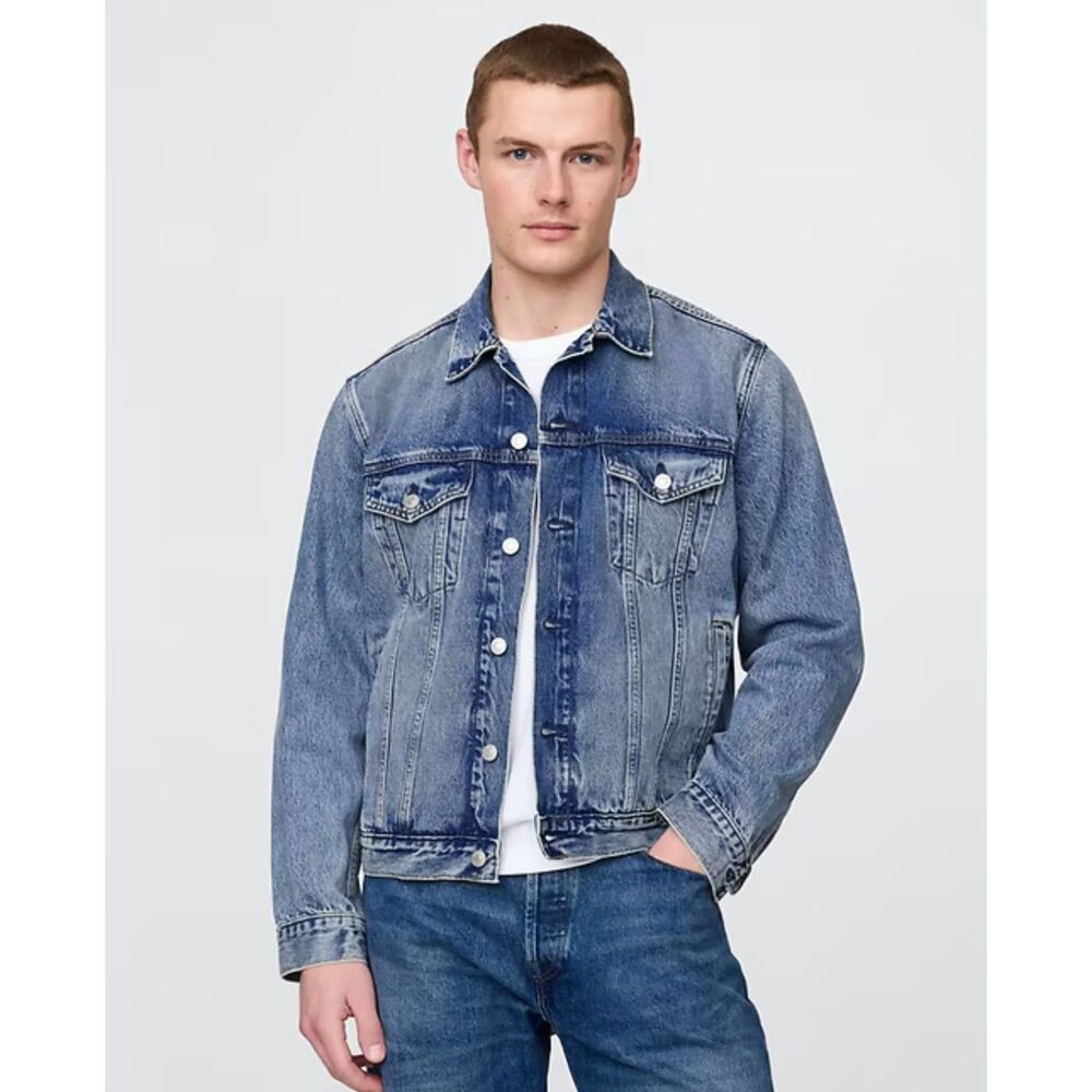 GAP Classic Medium Wash Icon Denim Jean Jacket, Sz S